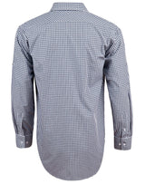 M7300L Men’s Gingham Check Long Sleeve Shirt With Roll-Up Tab Sleeve