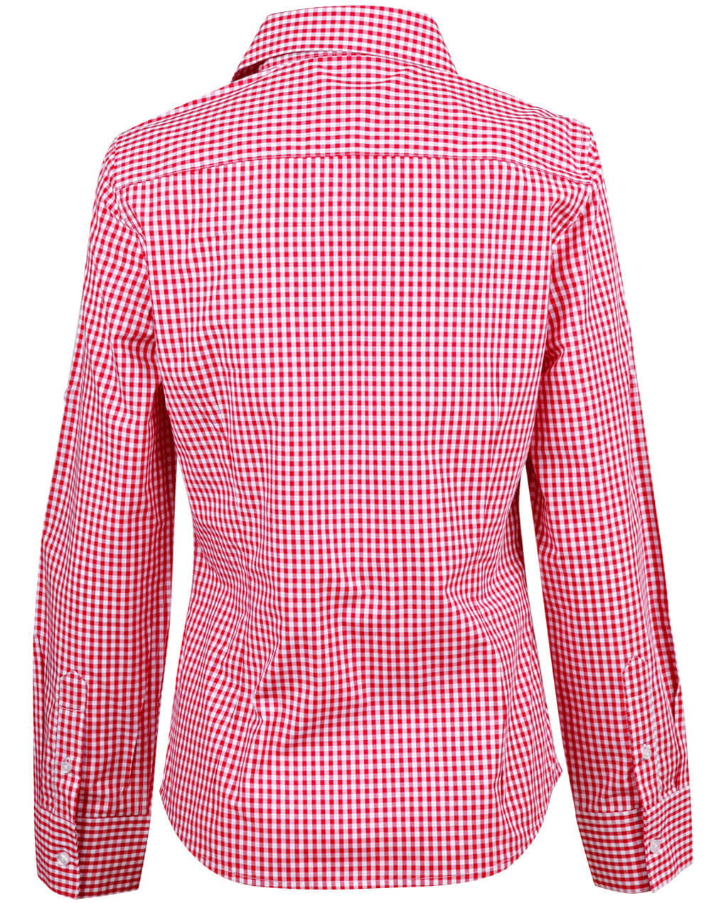M8300L Ladies’ Gingham Check Long Sleeve Shirt