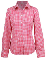 M8300L Ladies’ Gingham Check Long Sleeve Shirt