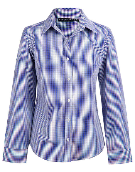 M8320L Ladies’ Multi-Tone Check Long Sleeve Shirt