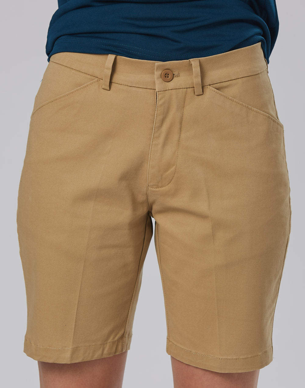 M9391 - Ladies Stretch Slimfit Boston Chino Shorts