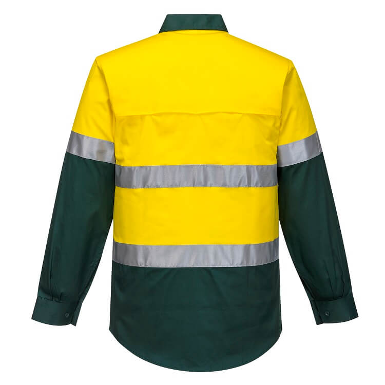 MA801 Lightweight Taped Long Sleeve Shirt - dixiesworkwear