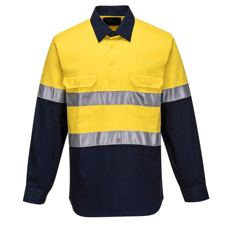 MC101 Regular Weight Taped Closed Front Shirt - dixiesworkwear