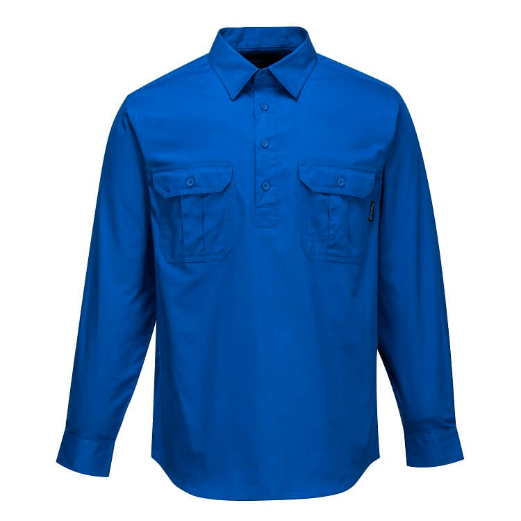 MC903 Lightweight Closed Front Shirt - dixiesworkwear