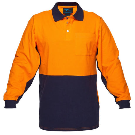 MD619 Long Sleeve Cotton Pique Polo - dixiesworkwear