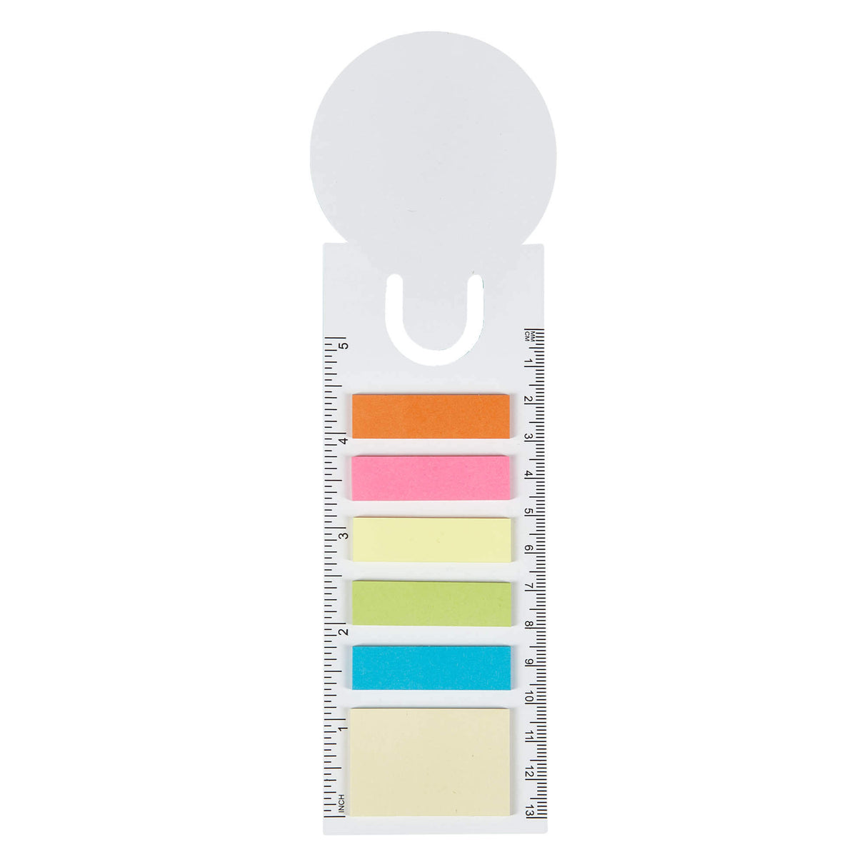 Bookmark Ruler Sticky Note Pad - Printed