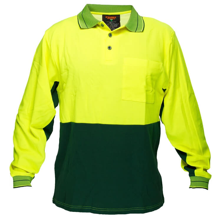 MP213 Long Sleeve Cotton Comfort Polo - dixiesworkwear