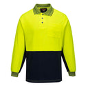 MP213 Long Sleeve Cotton Comfort Polo - dixiesworkwear