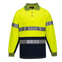 MP513 Long Sleeve Micro Mesh Polo with Tape - dixiesworkwear