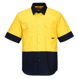 MS902 Hi-Vis Two Tone Regular Weight Short Sleeve Shirt