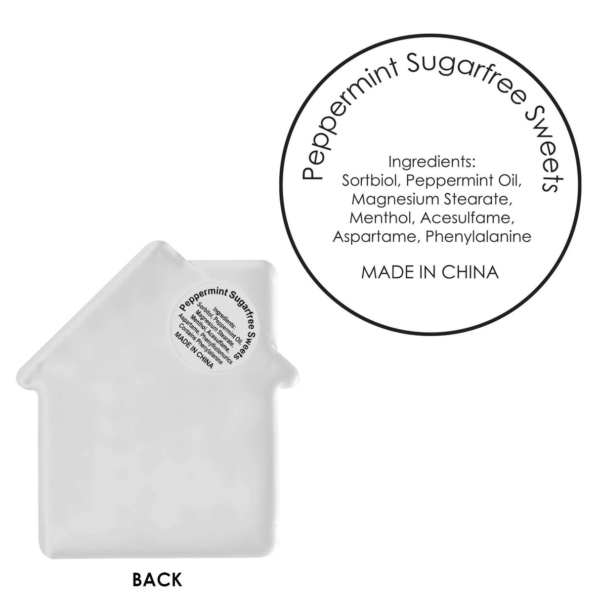 House Shape Mint Card - Printed