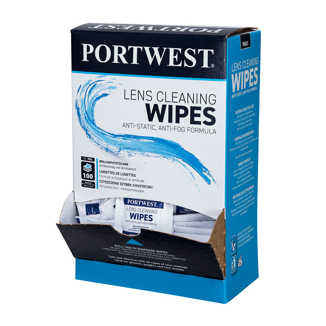 PA01 - Lens Cleaning Wipes - 100 wipes