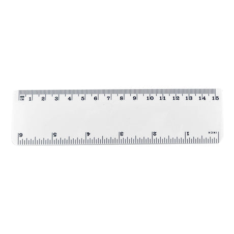 Plastic Ruler 15cm - Printed