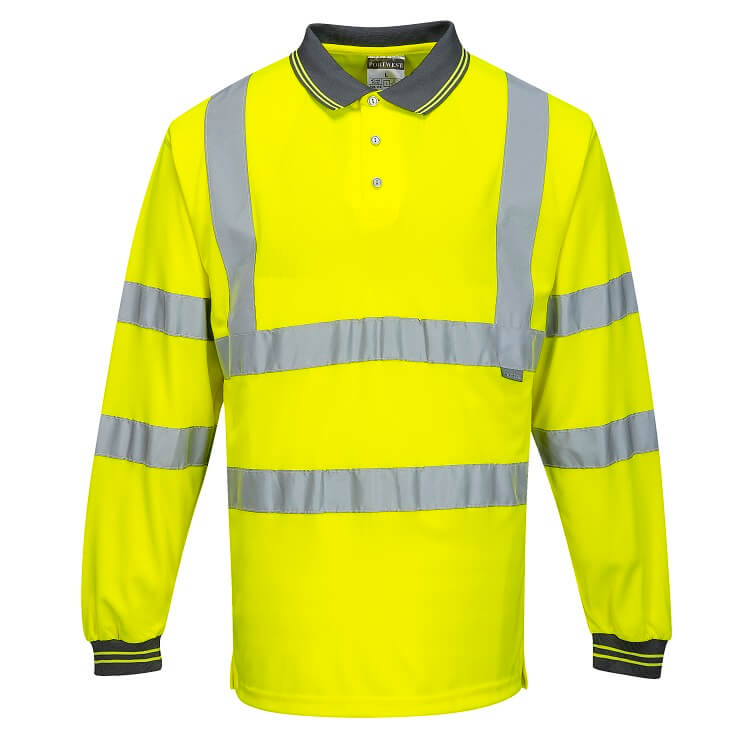 S277 Hi-Vis Long Sleeved Polo - dixiesworkwear