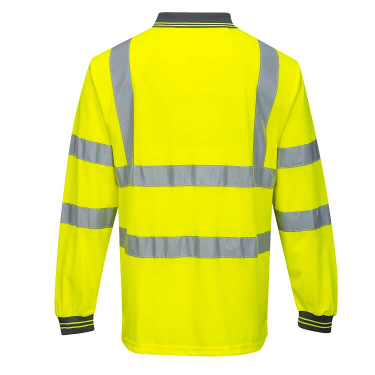 S277 Hi-Vis Long Sleeved Polo - dixiesworkwear