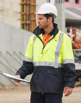 SW18A Hi Vis Safety Jacket With Mesh Lining