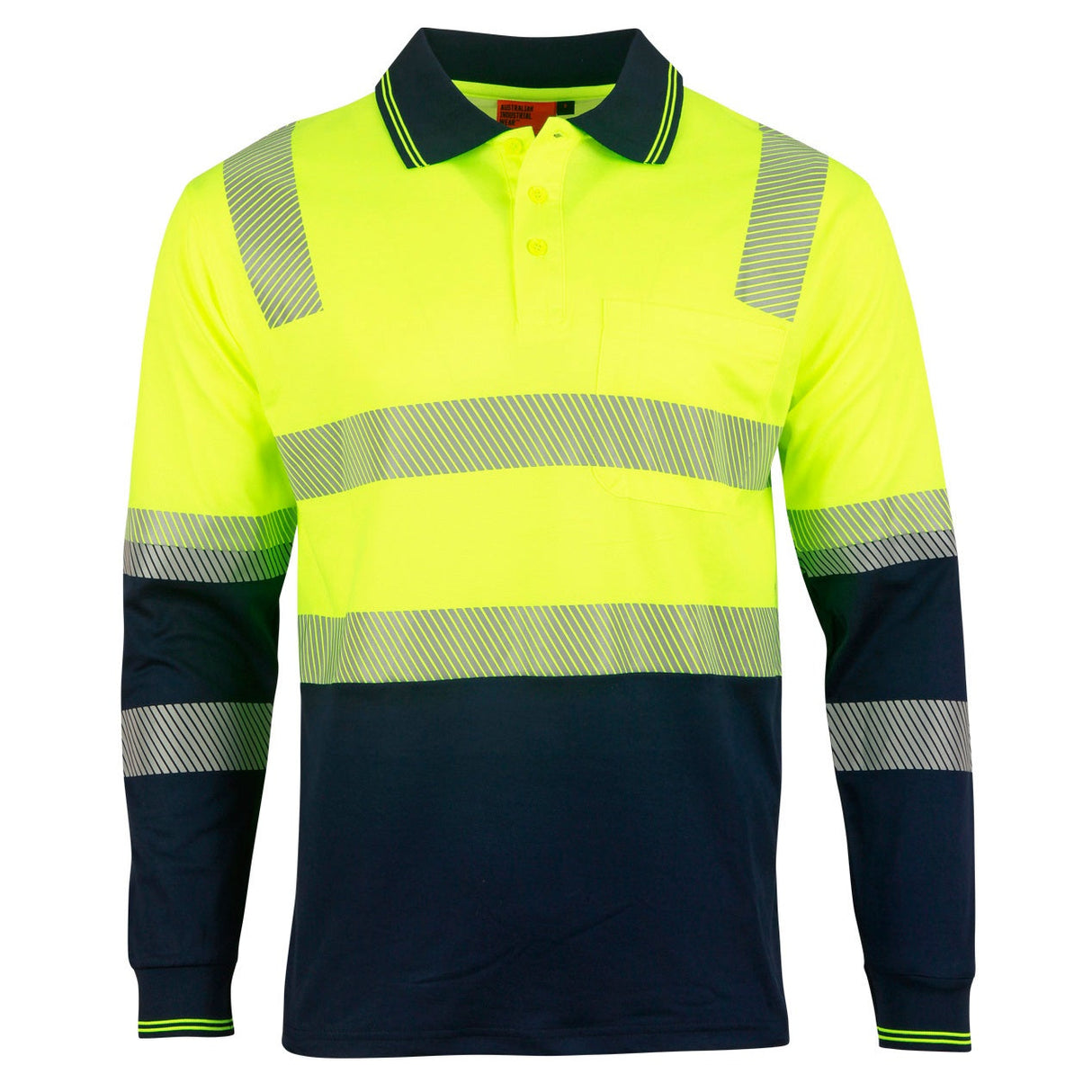 SW74 Unisex Truedry® Biomotion Segmented L/S Safety Polo
