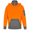 SW78 Unisex Hi Vis 1/2 Zip Premium Fleece Hoodie