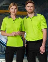 SW79 Unisex Hi-Vis Bamboo Charcoal Vented Polo