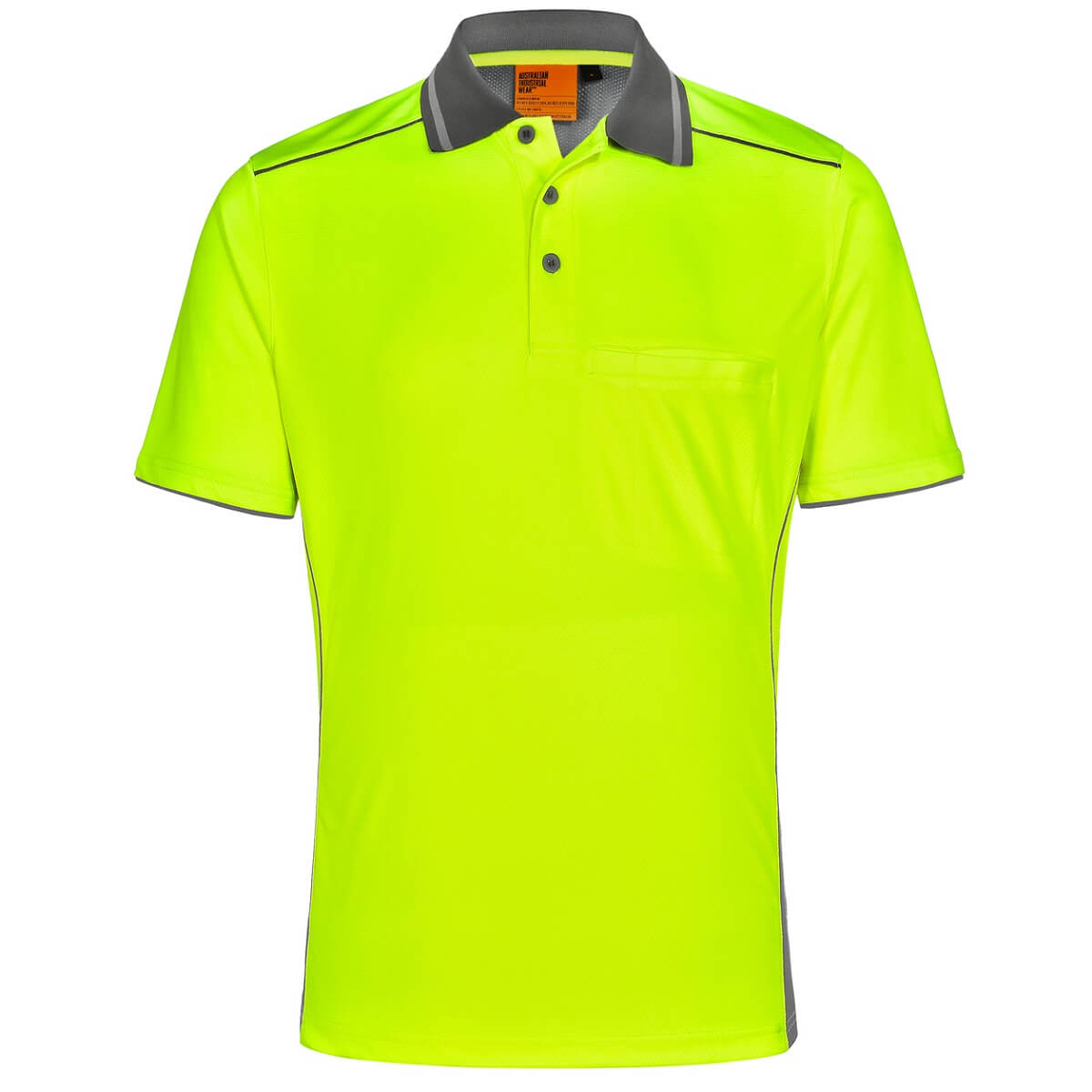 SW79 Unisex Hi-Vis Bamboo Charcoal Vented Polo