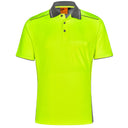 SW79 Unisex Hi-Vis Bamboo Charcoal Vented Polo