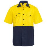 WS3023 Hi Vis Cotton Drill Shirt S/S
