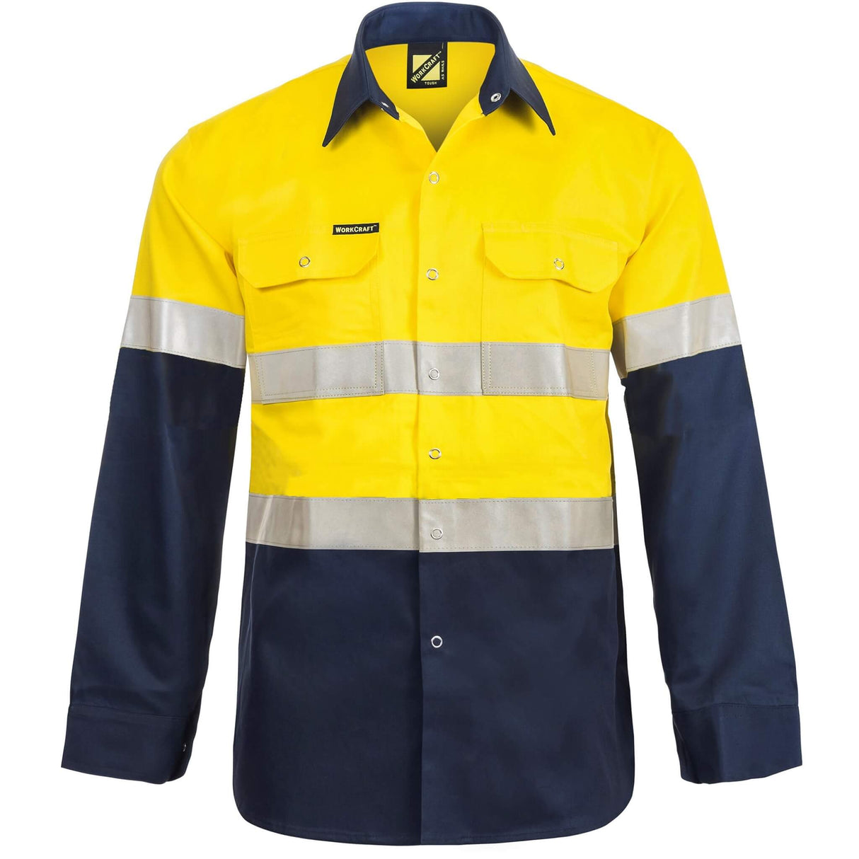 WS3072 Hi Vis Industrial Tape Shirt L/S