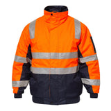 WW9011 Hi Vis Modern Reflective Bomber Jacket