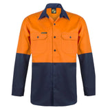 WS3022 Hi Vis Cotton Drill Shirt L/S