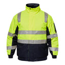 WW9011 Hi Vis Modern Reflective Bomber Jacket