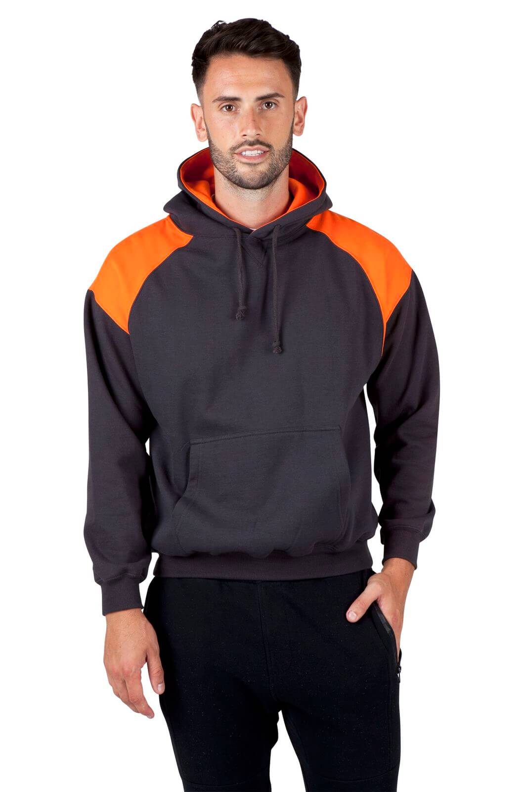 F303HP Team Men's Shoulder Contrast Panel Hoodie