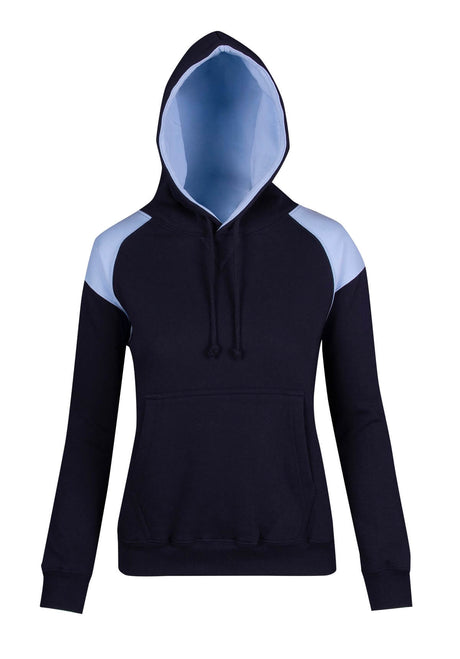 F303UN Team Ladies/Juniors Shoulder Contrast Panel Hoodie