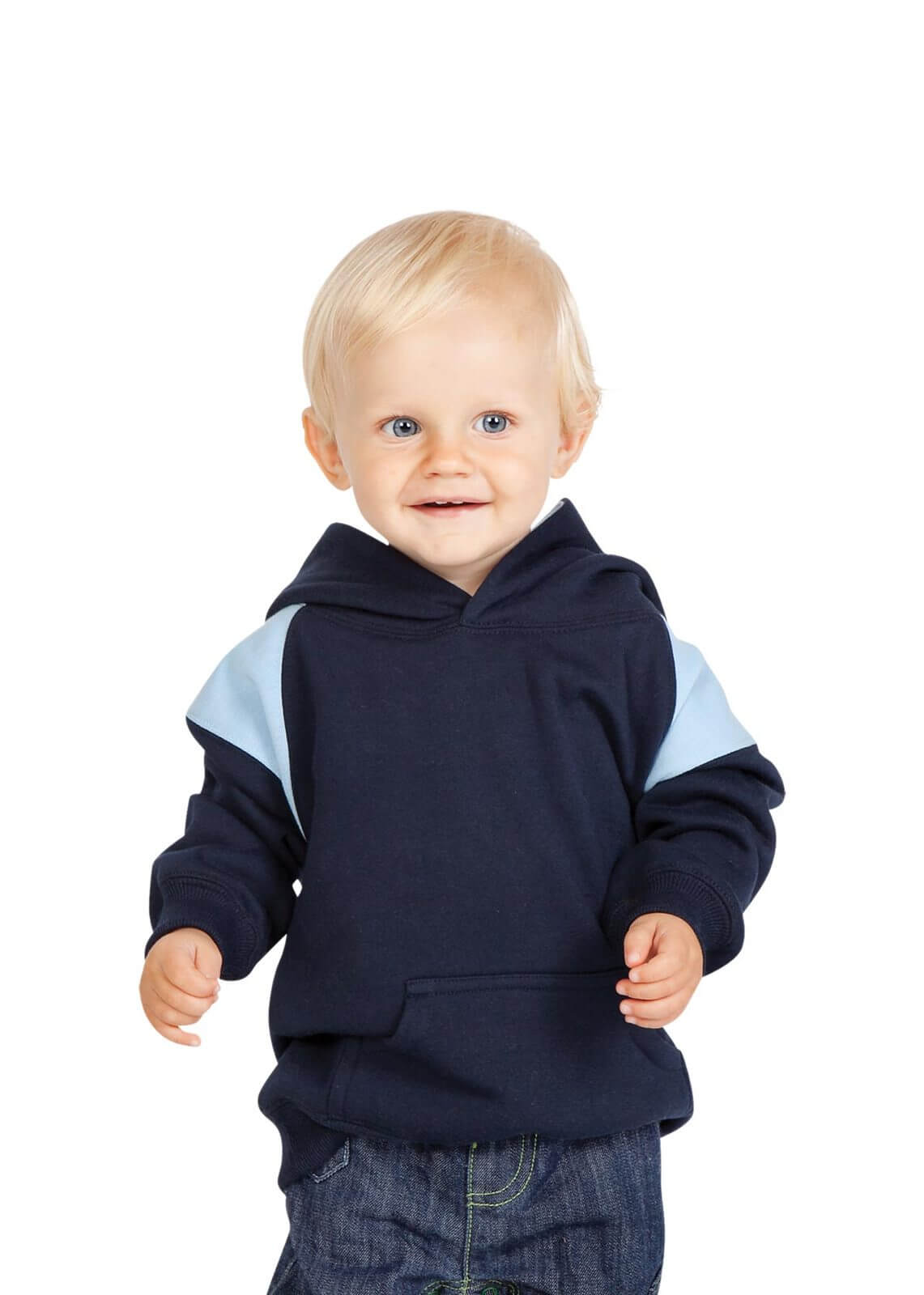 F335PP Team Infant Shoulder Contrast Panel Hoodie