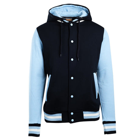 F907HB Hooded Varsity Jacket