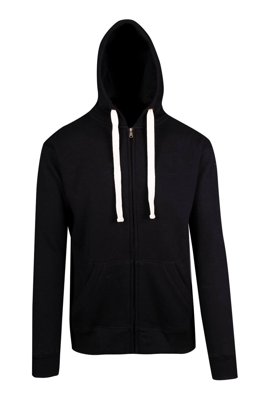 F909HZ Mens Brushed Heavy Zip Fleece Hoodie