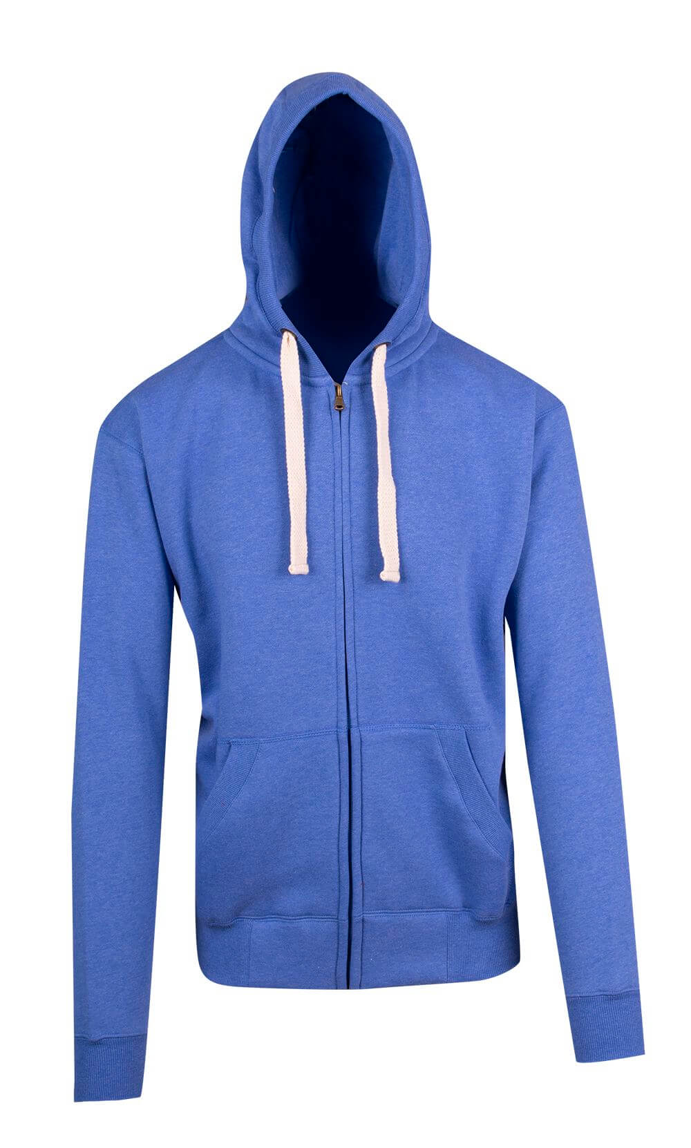 F909HZ Mens Brushed Heavy Zip Fleece Hoodie