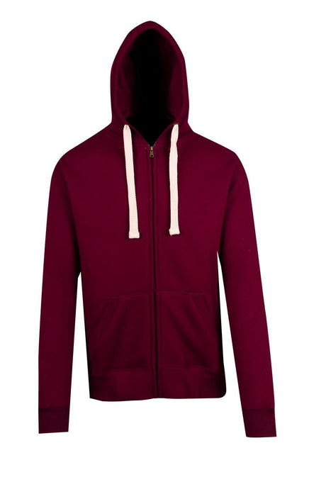 F909HZ Mens Brushed Heavy Zip Fleece Hoodie