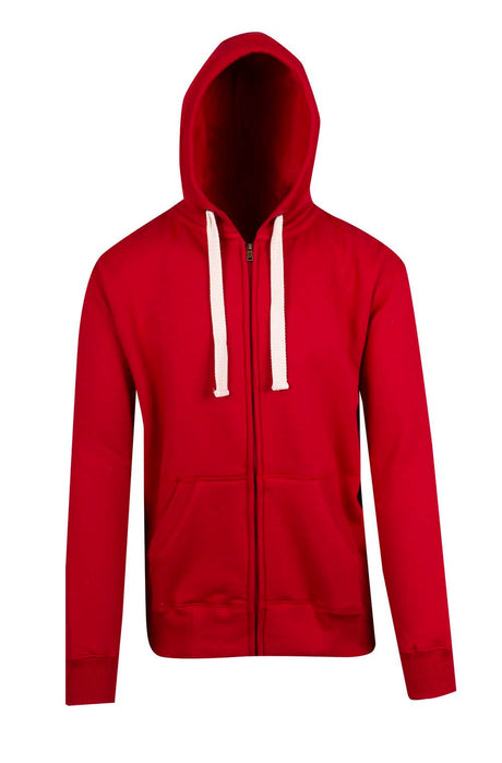 F909HZ Mens Brushed Heavy Zip Fleece Hoodie