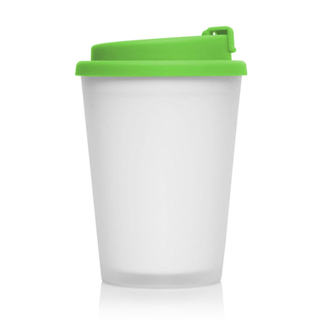 Eco Coffee Cup Plastic Double Wall CUP2GO Frosted 356ML - Printed