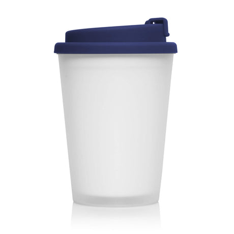 Eco Coffee Cup Plastic Double Wall CUP2GO Frosted 356ML - Printed